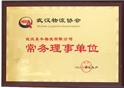 武漢東豐物流公司武漢物流協會常務理事單位證明